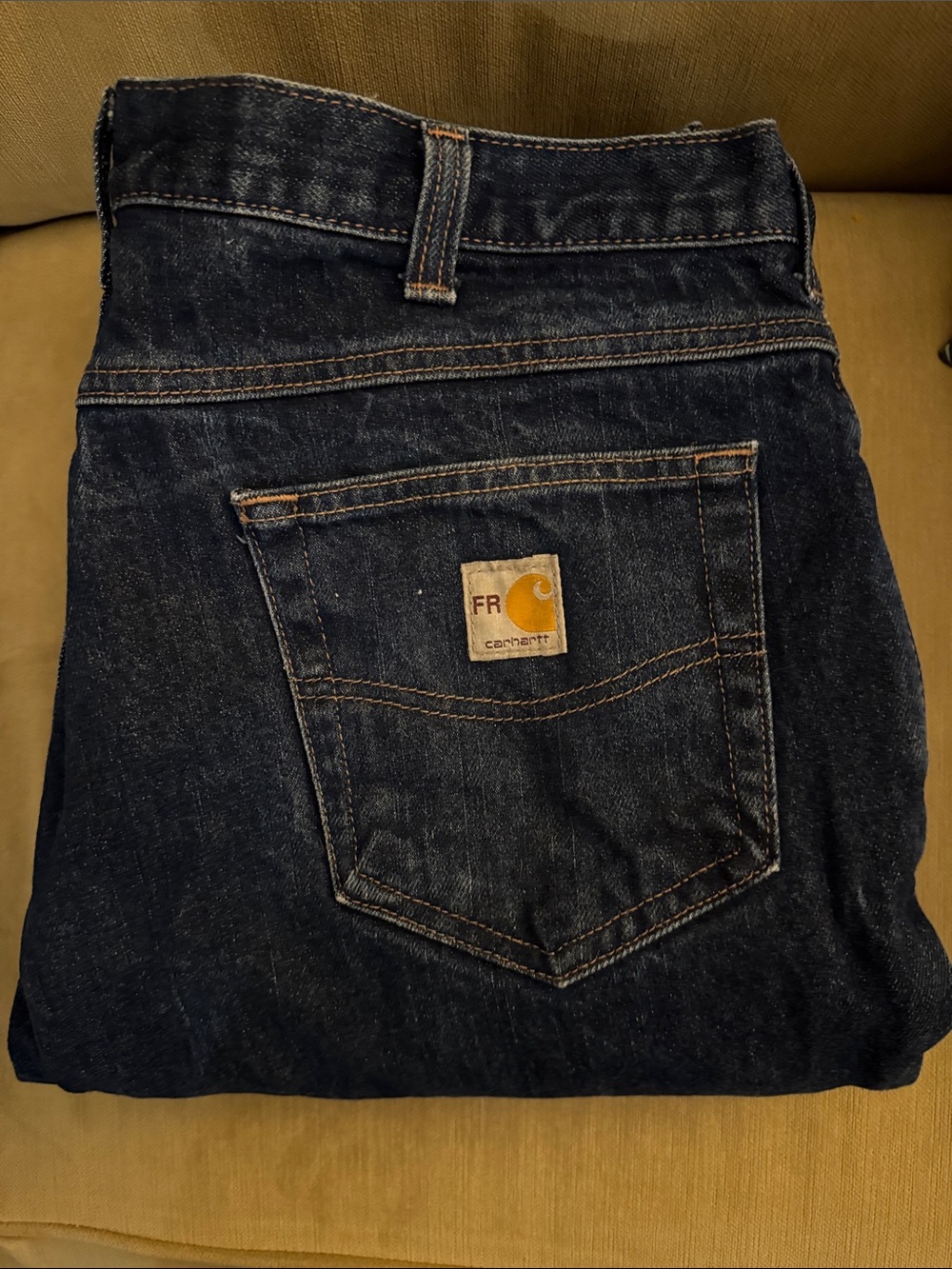 Carhartt Men’s Dark Indigo Relaxed Fit Jeans